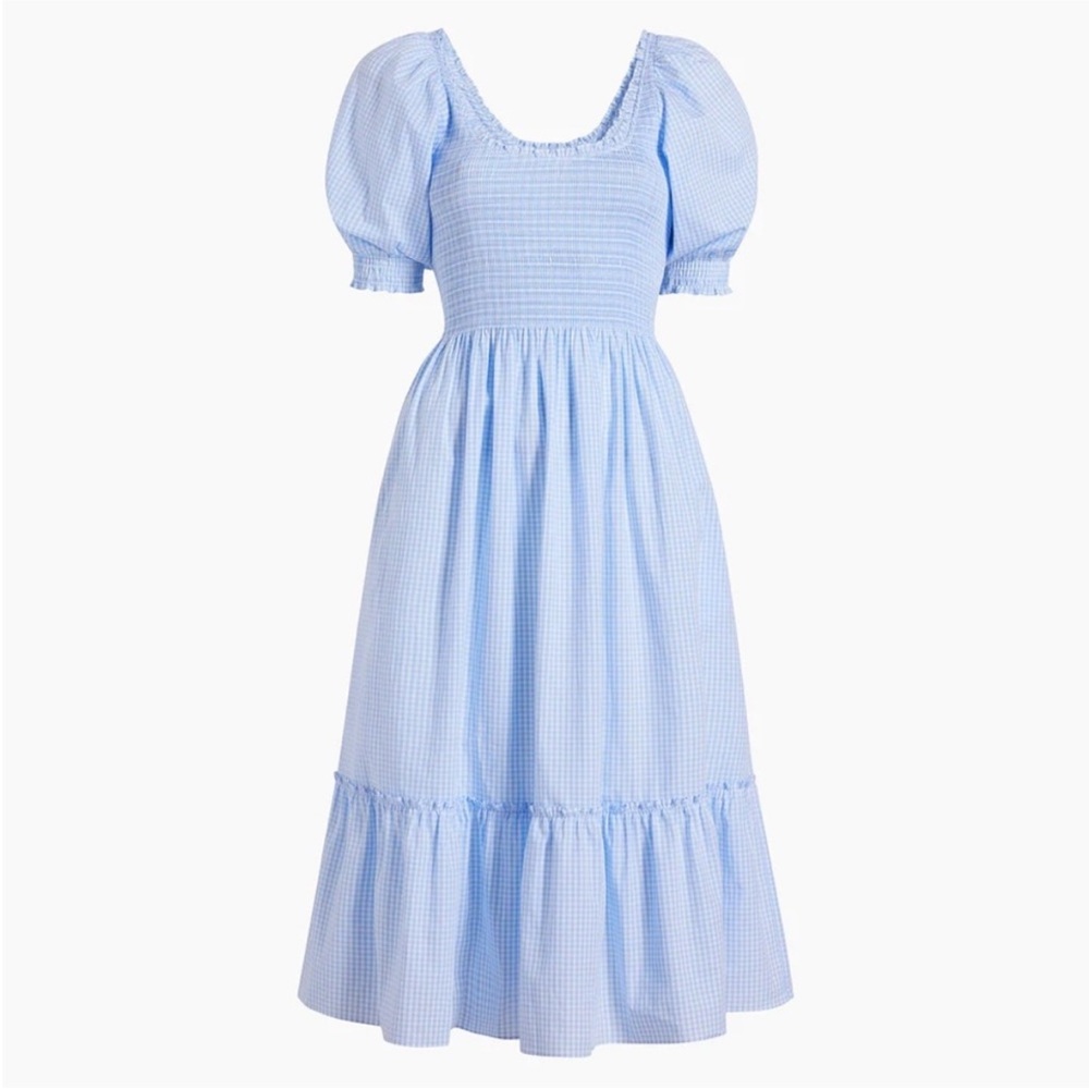 Hill House Home- Blue Gingham Louise Nap Dress- cotton